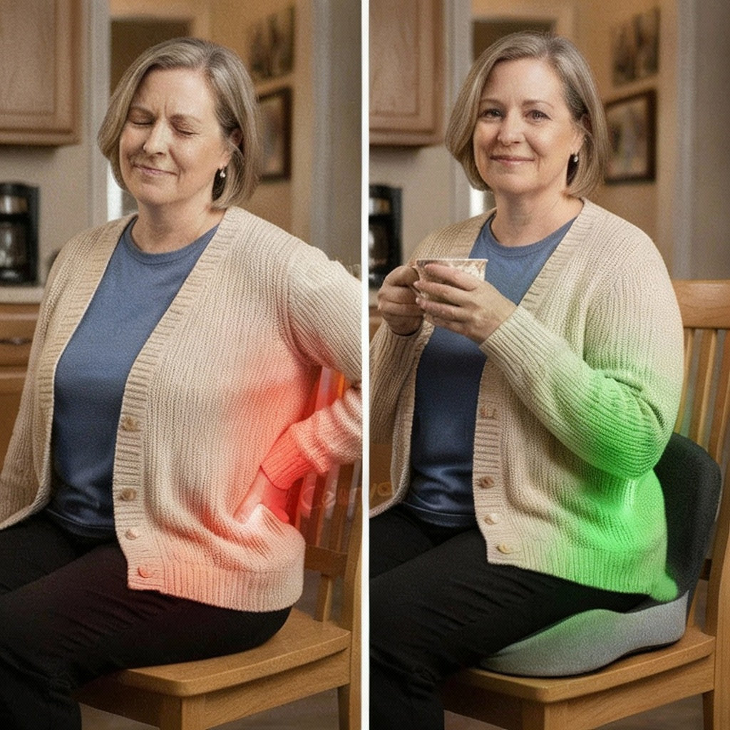 Celinva™ Ergonomik Ortopedik Minder: Kuyruk Sokumu Ağrısı ve Duruş Desteği