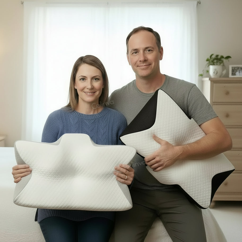 Celinva™ Ergonomik Ortopedik Boyun Destekli Konforlu Uyku Yastığı